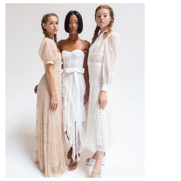 ALICE + OLIVIA Remona Sweetheart Lace Maxi Dress - Picture 7 of 14